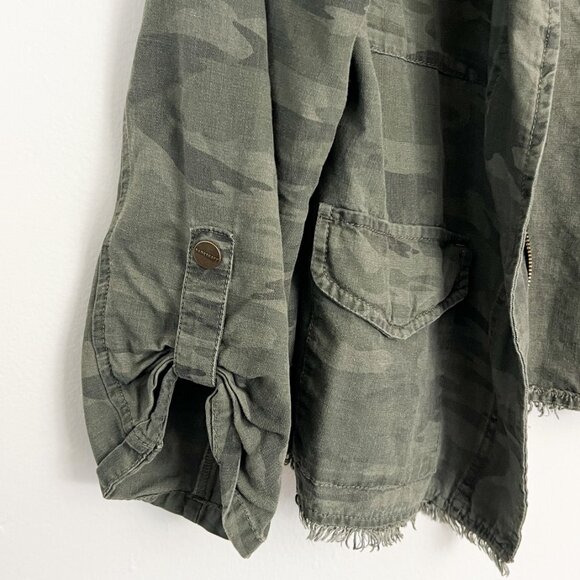 sanctuary anthropologie // lightweight army green jacket M - Picture 3 of 5